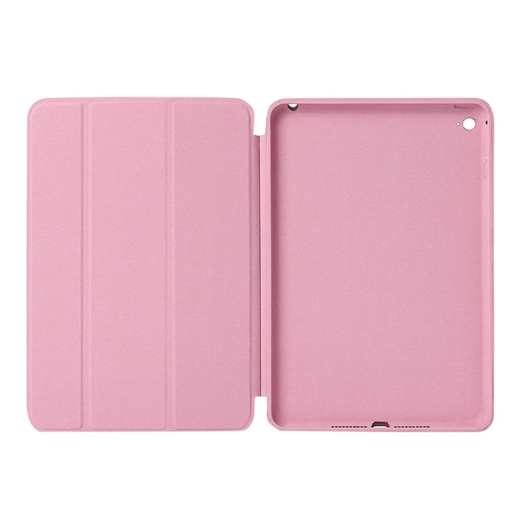 Horizontal Flip Solid Color Leather Case with Holder & Sleep / Wake-up Function for iPad mini 4