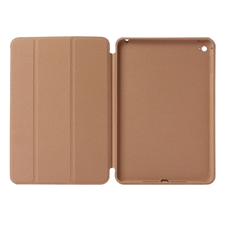 Horizontal Flip Solid Color Leather Case with Holder & Sleep / Wake-up Function for iPad mini 4