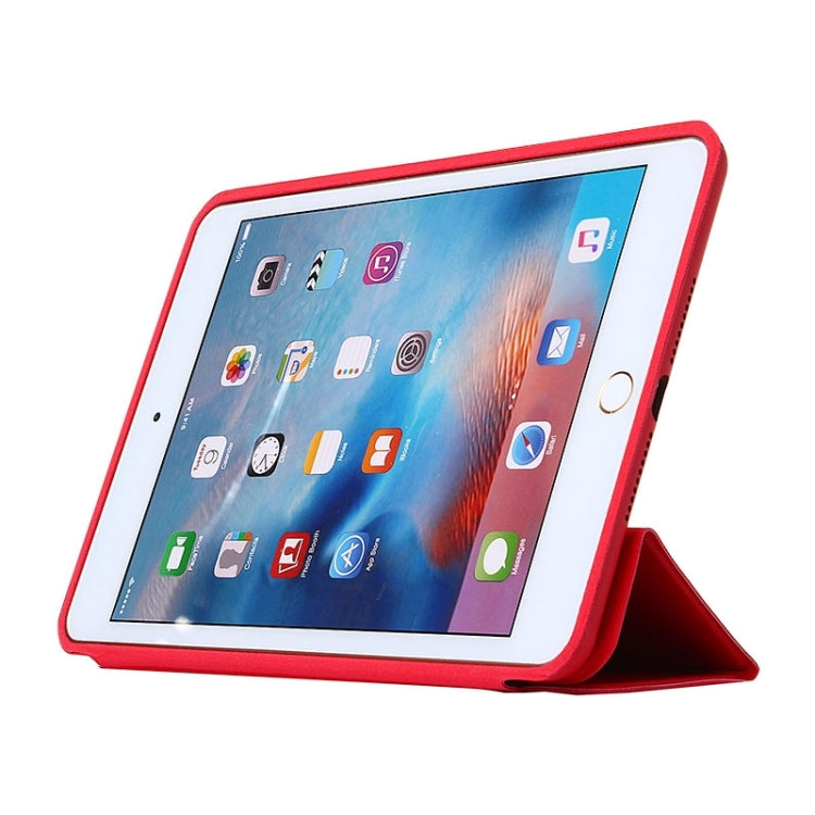 Horizontal Flip Solid Color Leather Case with Holder & Sleep / Wake-up Function for iPad mini 4