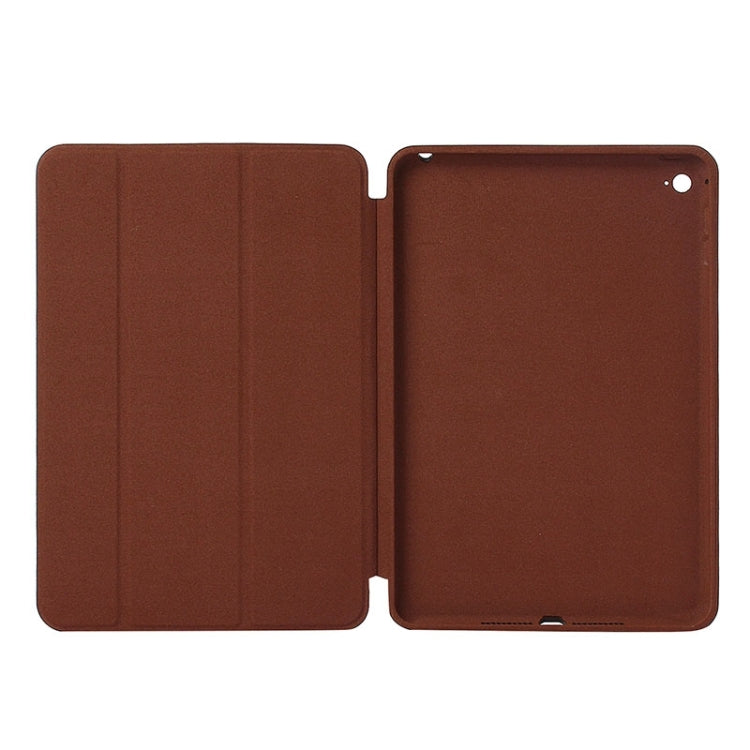 Horizontal Flip Solid Color Leather Case with Holder & Sleep / Wake-up Function for iPad mini 4