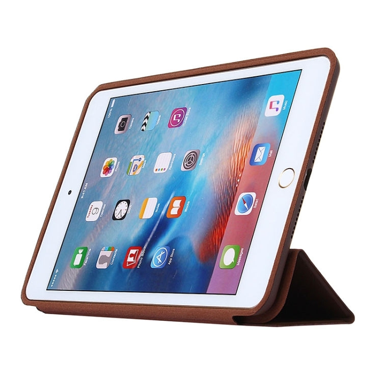 Horizontal Flip Solid Color Leather Case with Holder & Sleep / Wake-up Function for iPad mini 4