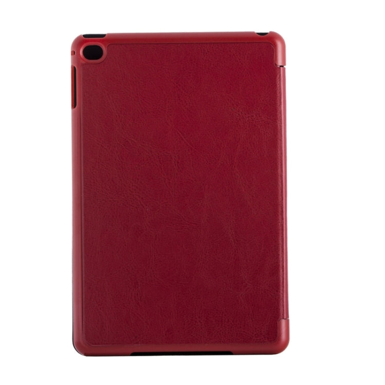 Transformers Style Crazy Horse Texture Flip Leather Case with Holder and Sleep / Wake-up Function for iPad mini 4