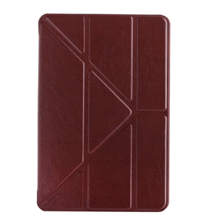 Transformers Style Crazy Horse Texture Flip Leather Case with Holder and Sleep / Wake-up Function for iPad mini 4