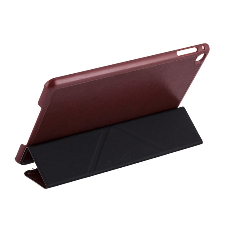 Transformers Style Crazy Horse Texture Flip Leather Case with Holder and Sleep / Wake-up Function for iPad mini 4