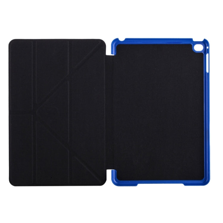 Transformers Style Crazy Horse Texture Flip Leather Case with Holder and Sleep / Wake-up Function for iPad mini 4