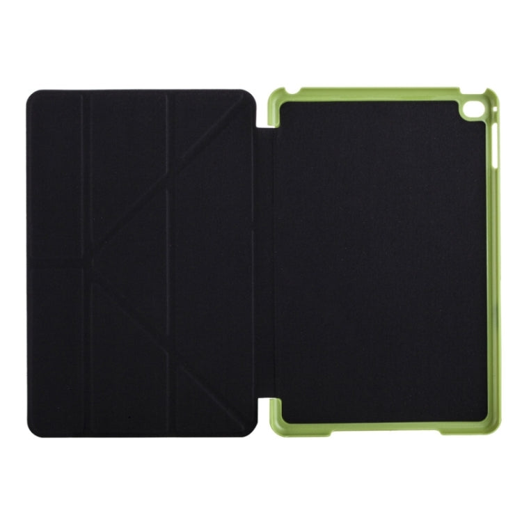 Transformers Style Crazy Horse Texture Flip Leather Case with Holder and Sleep / Wake-up Function for iPad mini 4