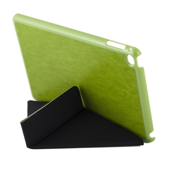 Transformers Style Crazy Horse Texture Flip Leather Case with Holder and Sleep / Wake-up Function for iPad mini 4