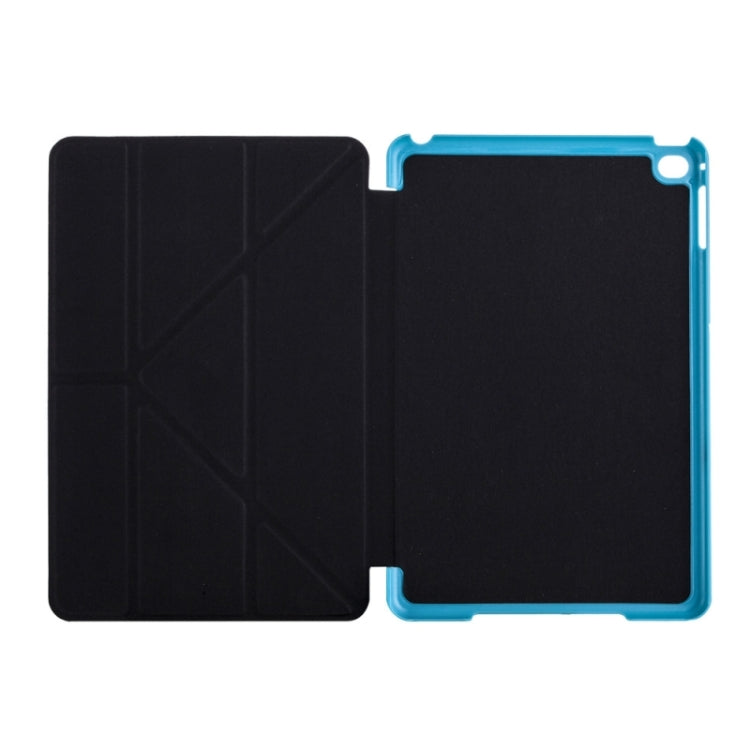 Transformers Style Crazy Horse Texture Flip Leather Case with Holder and Sleep / Wake-up Function for iPad mini 4