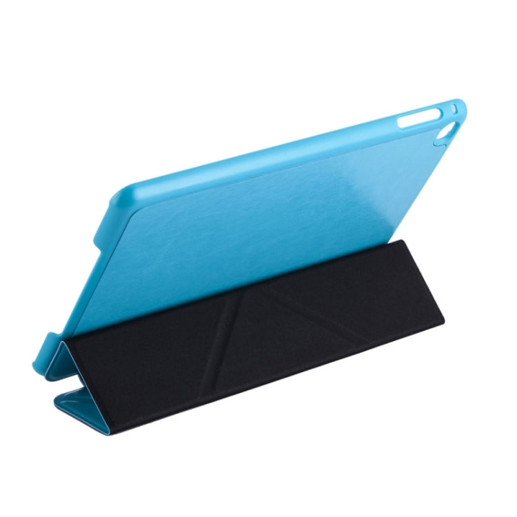 Transformers Style Crazy Horse Texture Flip Leather Case with Holder and Sleep / Wake-up Function for iPad mini 4