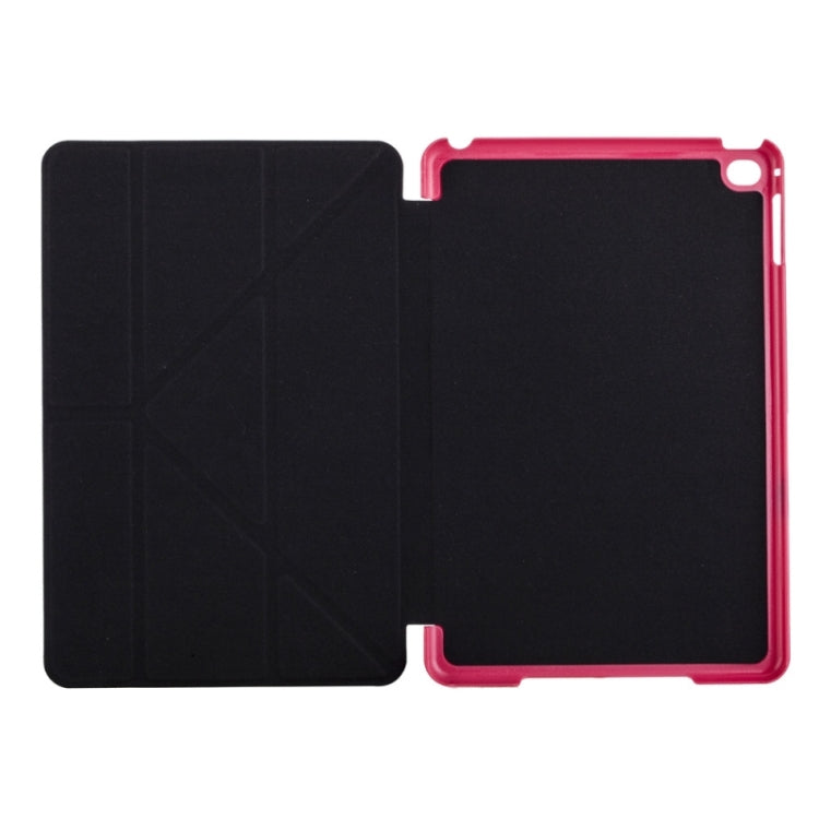 Transformers Style Crazy Horse Texture Flip Leather Case with Holder and Sleep / Wake-up Function for iPad mini 4