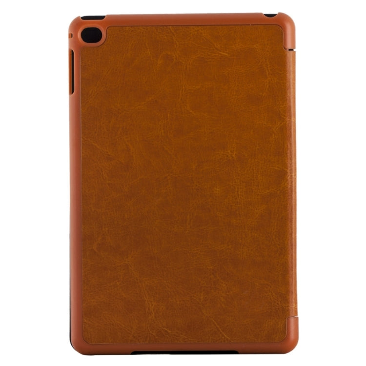Transformers Style Crazy Horse Texture Flip Leather Case with Holder and Sleep / Wake-up Function for iPad mini 4