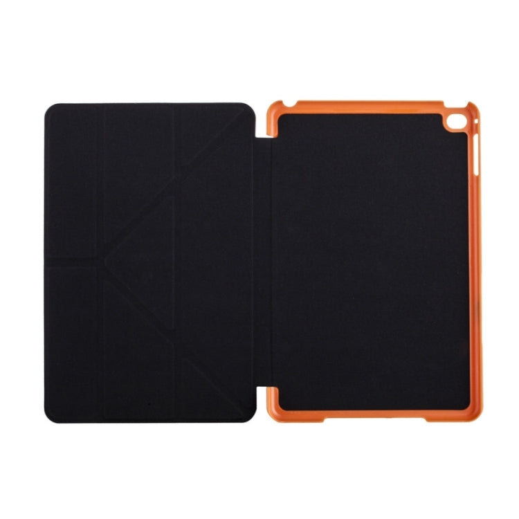 Transformers Style Crazy Horse Texture Flip Leather Case with Holder and Sleep / Wake-up Function for iPad mini 4