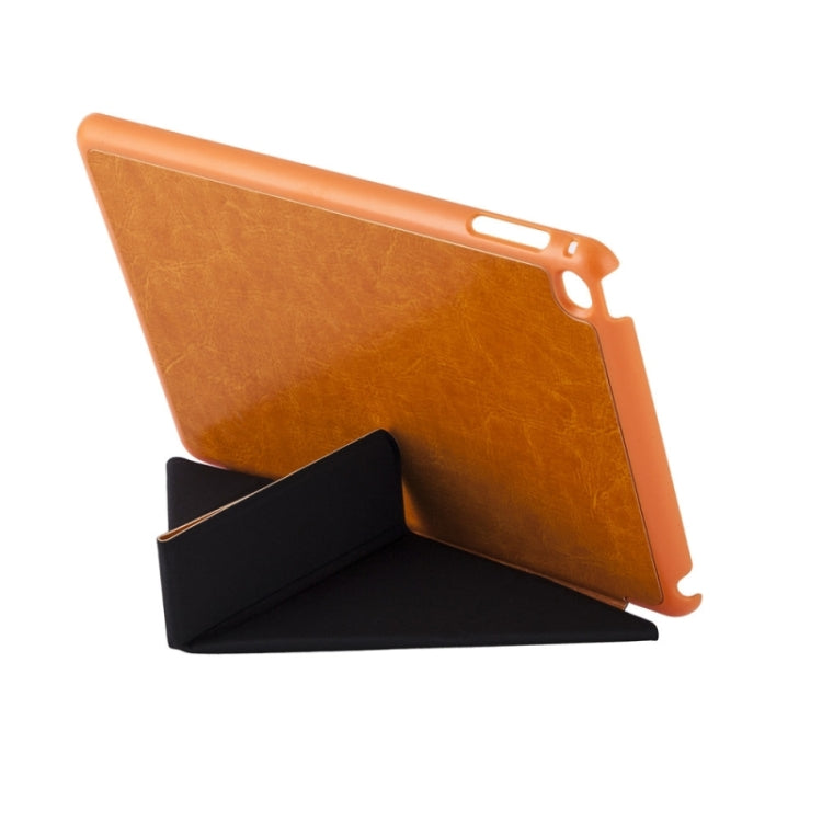 Transformers Style Crazy Horse Texture Flip Leather Case with Holder and Sleep / Wake-up Function for iPad mini 4