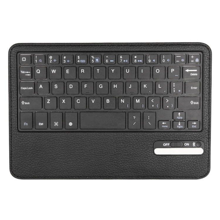 2 in 1 Detachable Bluetooth Keyboard Litchi Texture Leather Tablet Case with Holder for iPad mini 4(Black)