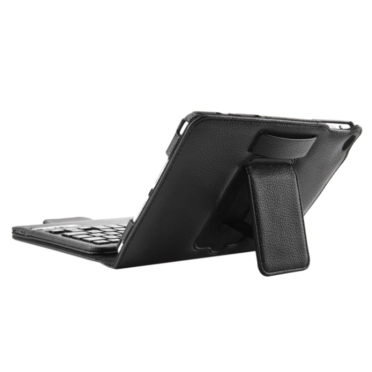 2 in 1 Detachable Bluetooth Keyboard Litchi Texture Leather Tablet Case with Holder for iPad mini 4(Black)