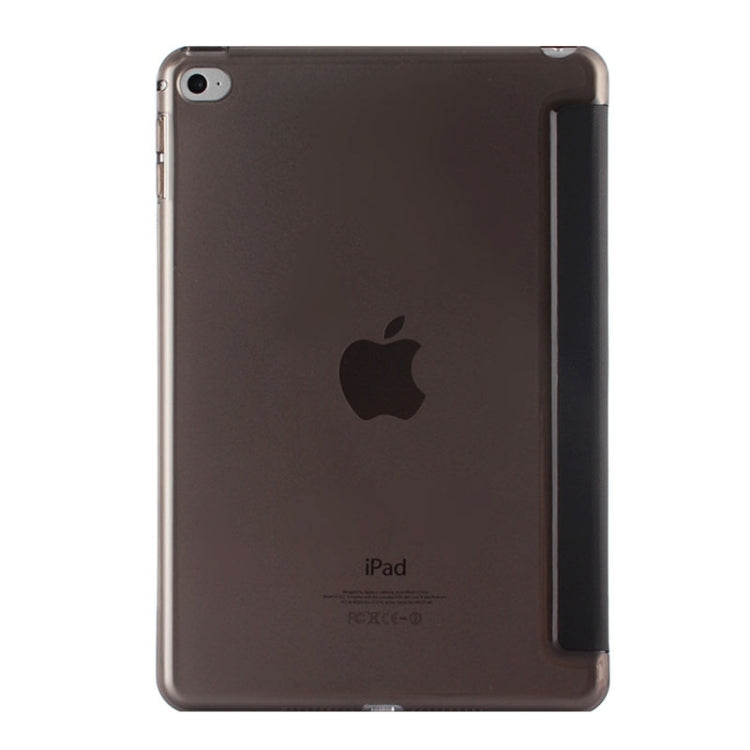 Litchi Texture Horizontal Flip Leather Case with Three-Folding Holder for iPad mini 4