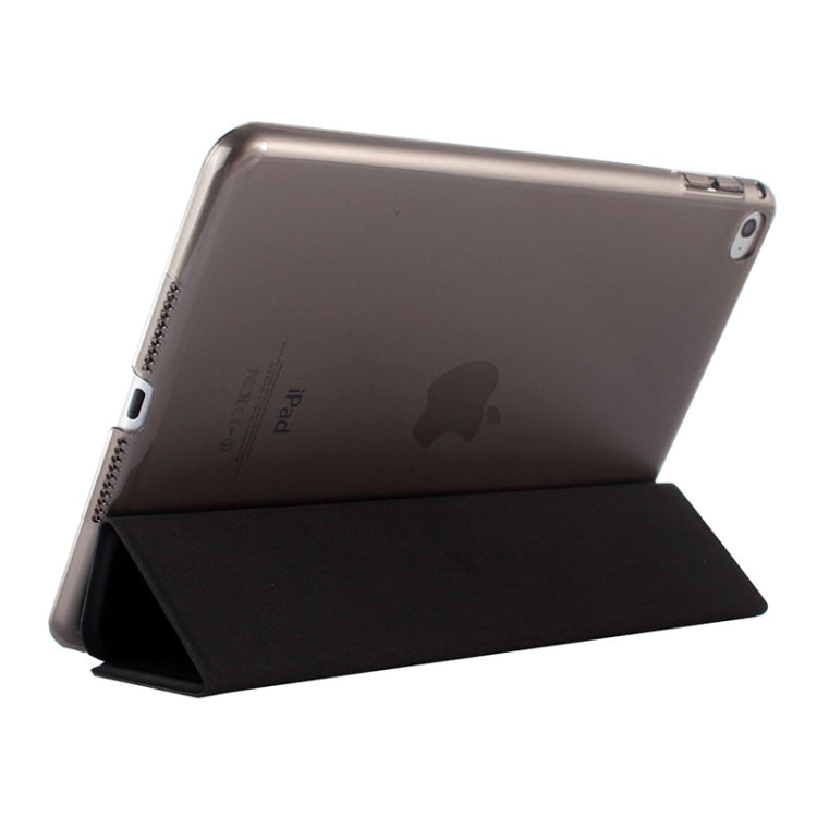 Litchi Texture Horizontal Flip Leather Case with Three-Folding Holder for iPad mini 4