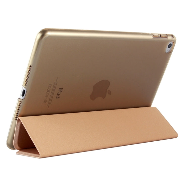 Litchi Texture Horizontal Flip Leather Case with Three-Folding Holder for iPad mini 4