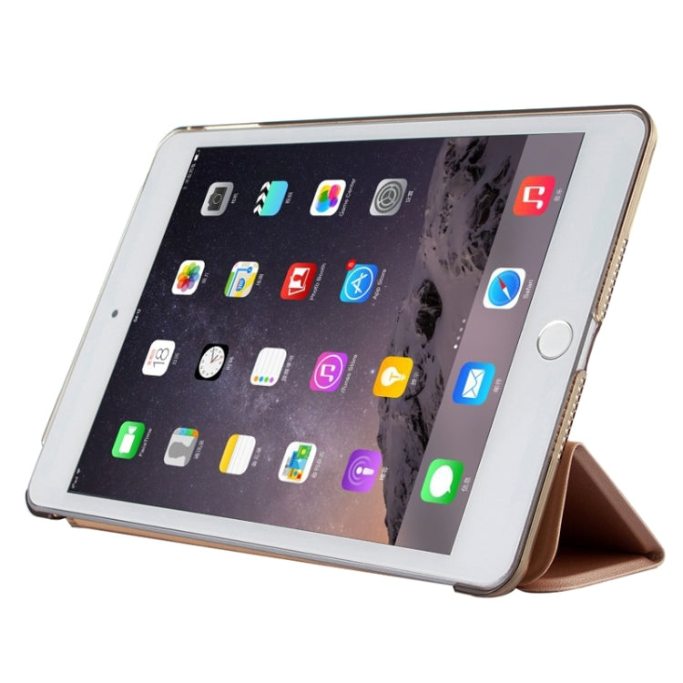 Litchi Texture Horizontal Flip Leather Case with Three-Folding Holder for iPad mini 4