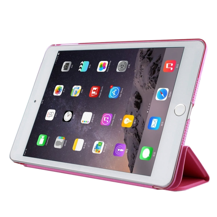 Litchi Texture Horizontal Flip Leather Case with Three-Folding Holder for iPad mini 4
