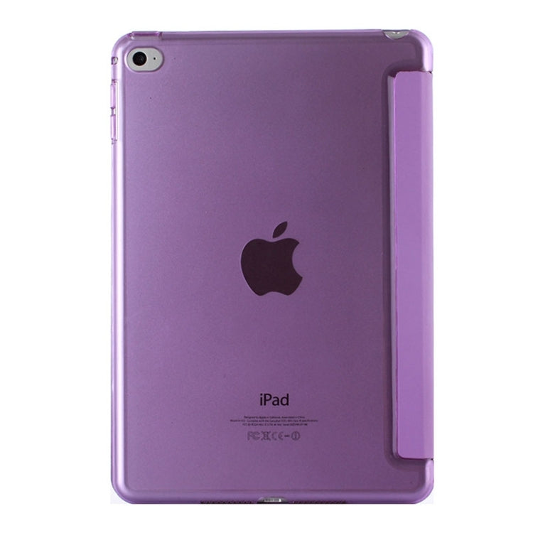 Litchi Texture Horizontal Flip Leather Case with Three-Folding Holder for iPad mini 4