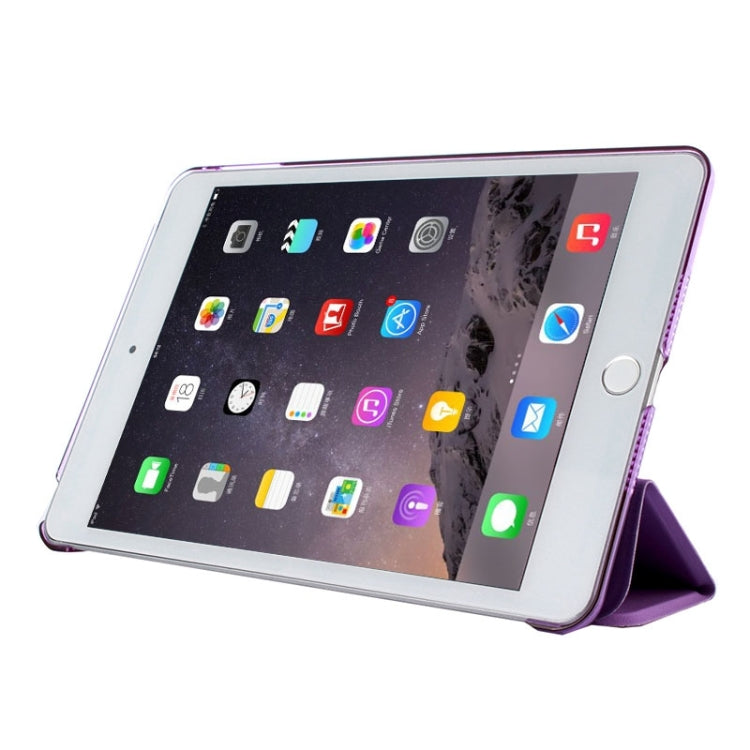 Litchi Texture Horizontal Flip Leather Case with Three-Folding Holder for iPad mini 4