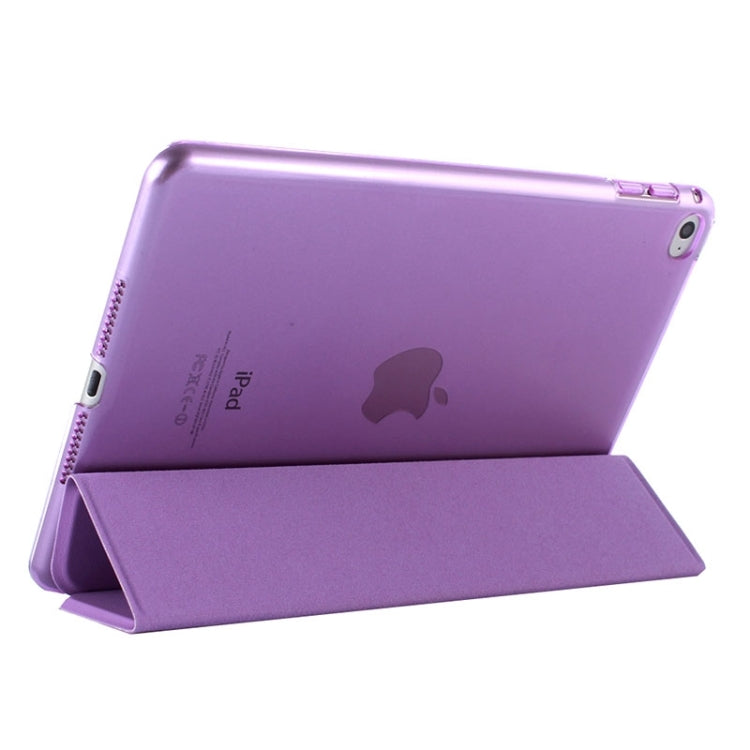Litchi Texture Horizontal Flip Leather Case with Three-Folding Holder for iPad mini 4