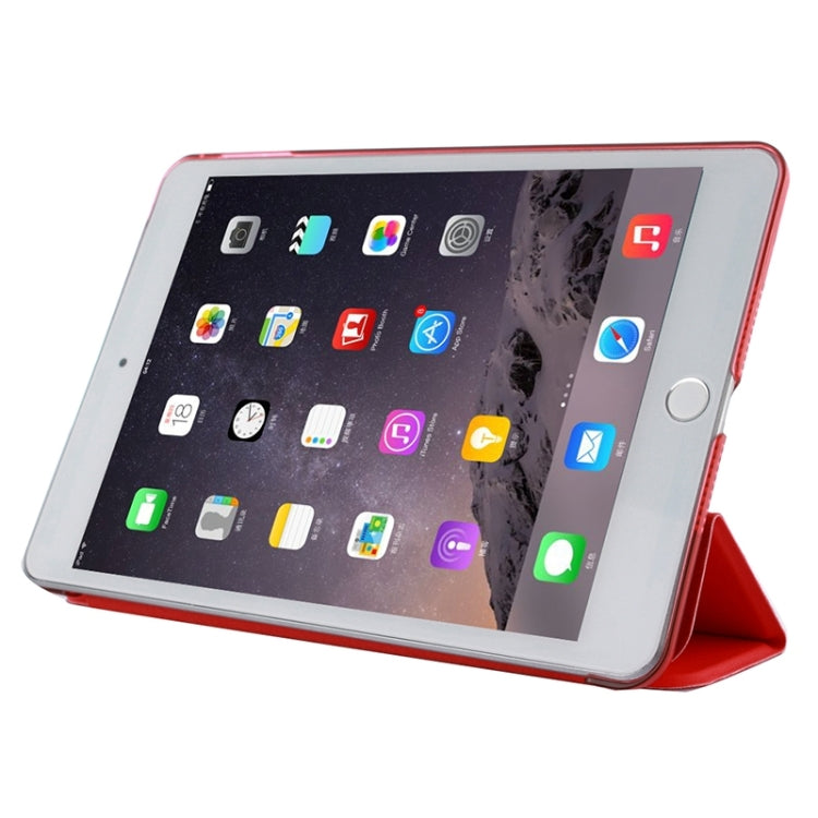 Litchi Texture Horizontal Flip Leather Case with Three-Folding Holder for iPad mini 4