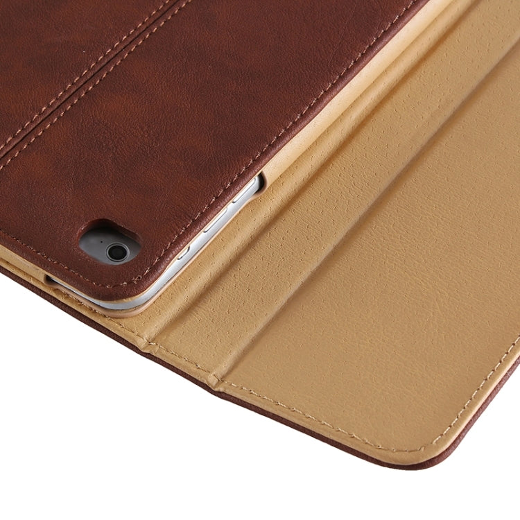 Retro Briefcase Style Horizontal Flip Leather Case with Holder & Belt Fastener & Two Antiskid Ribbons for iPad mini 4