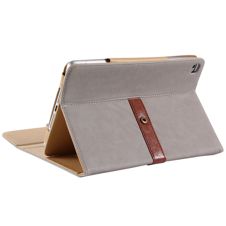 Retro Briefcase Style Horizontal Flip Leather Case with Holder & Belt Fastener & Two Antiskid Ribbons for iPad mini 4