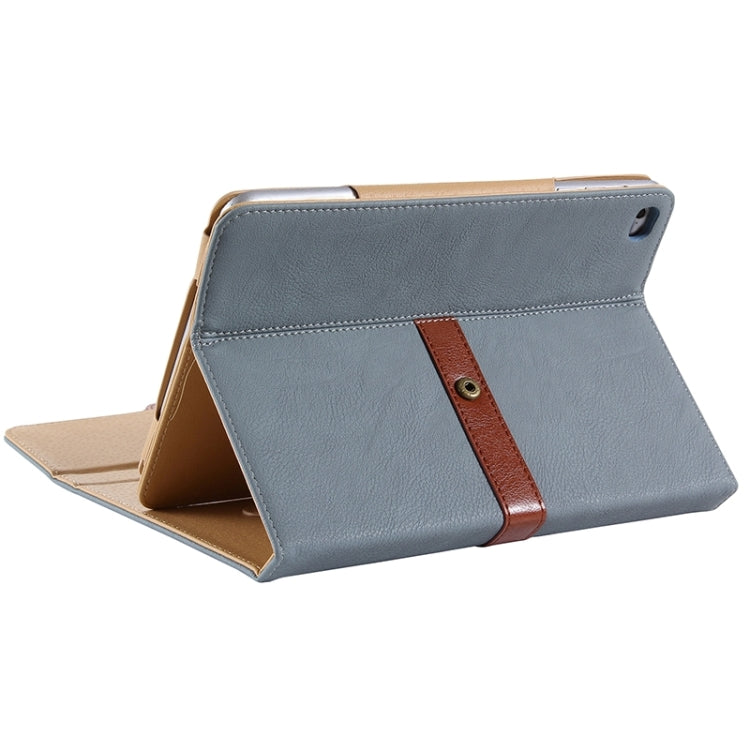 Retro Briefcase Style Horizontal Flip Leather Case with Holder & Belt Fastener & Two Antiskid Ribbons for iPad mini 4