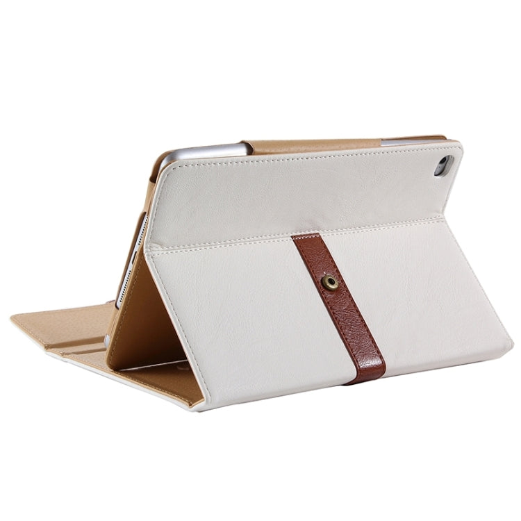 Retro Briefcase Style Horizontal Flip Leather Case with Holder & Belt Fastener & Two Antiskid Ribbons for iPad mini 4