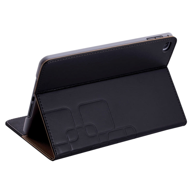 Crazy Horse and Lattice Texture Horizontal Flip Solid Color Leather Case with Holder and Card Slots for iPad mini 4