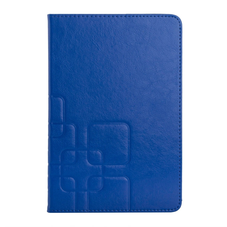 Crazy Horse and Lattice Texture Horizontal Flip Solid Color Leather Case with Holder and Card Slots for iPad mini 4