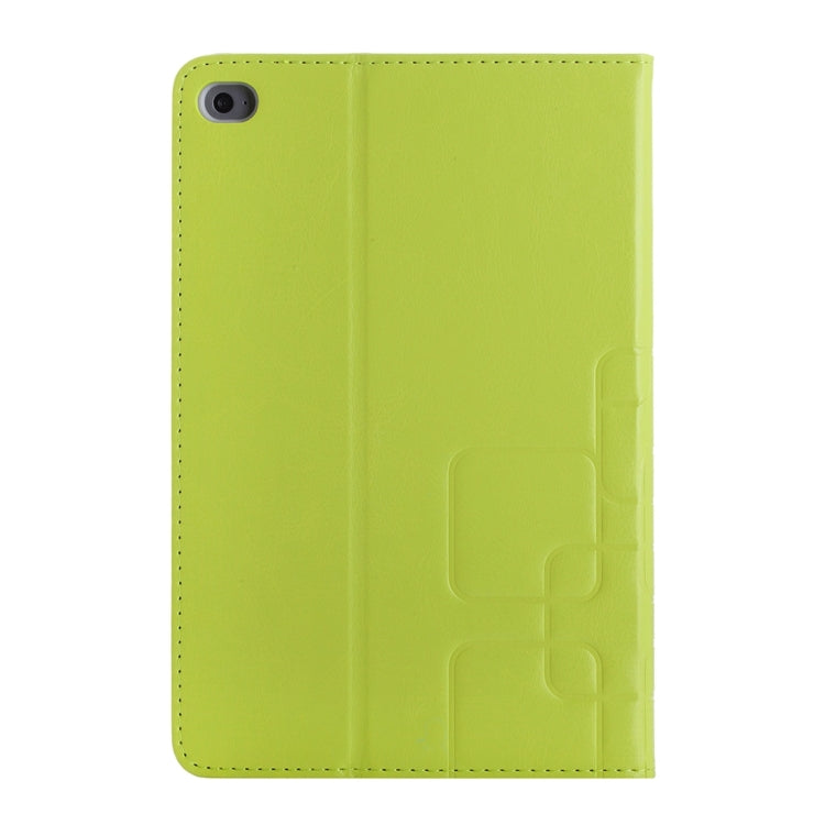 Crazy Horse and Lattice Texture Horizontal Flip Solid Color Leather Case with Holder and Card Slots for iPad mini 4