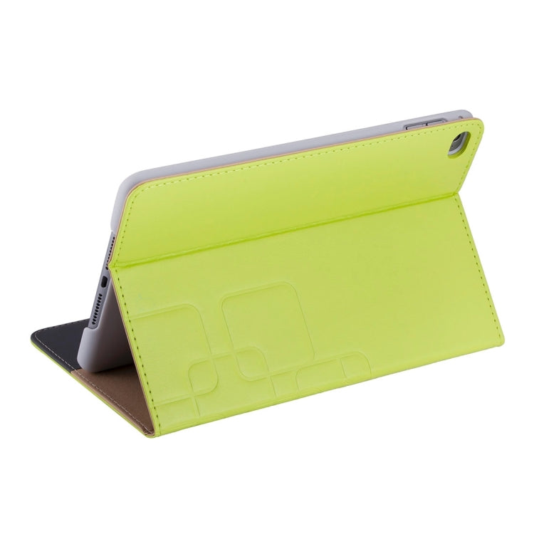 Crazy Horse and Lattice Texture Horizontal Flip Solid Color Leather Case with Holder and Card Slots for iPad mini 4
