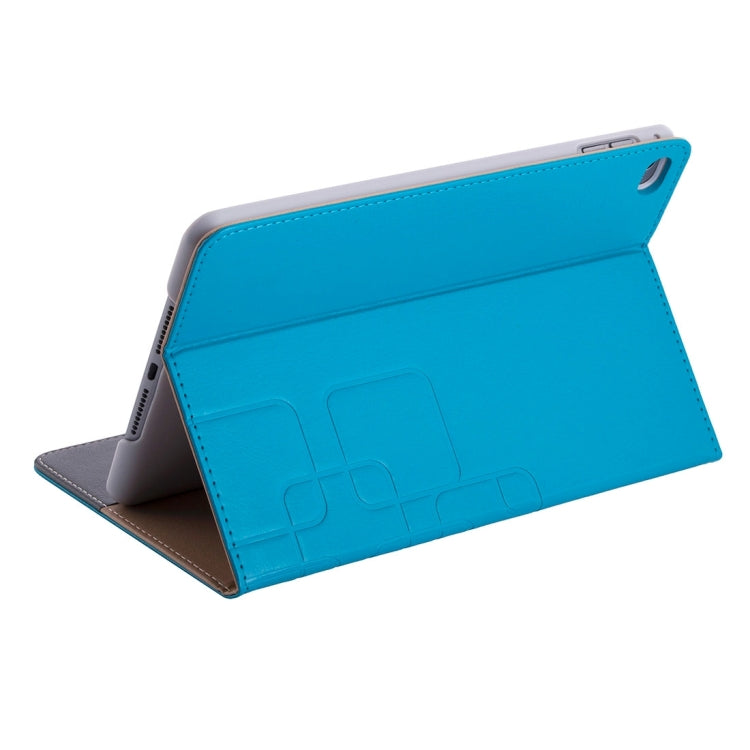 Crazy Horse and Lattice Texture Horizontal Flip Solid Color Leather Case with Holder and Card Slots for iPad mini 4