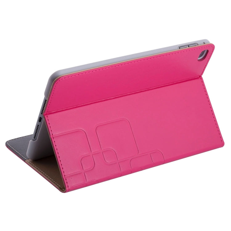 Crazy Horse and Lattice Texture Horizontal Flip Solid Color Leather Case with Holder and Card Slots for iPad mini 4