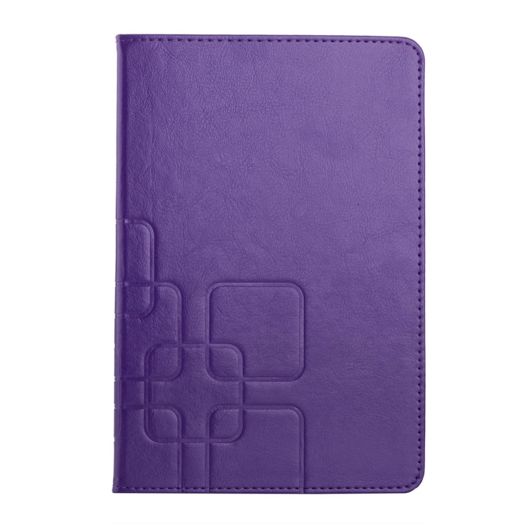 Crazy Horse and Lattice Texture Horizontal Flip Solid Color Leather Case with Holder and Card Slots for iPad mini 4