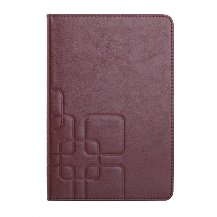 Crazy Horse and Lattice Texture Horizontal Flip Solid Color Leather Case with Holder and Card Slots for iPad mini 4
