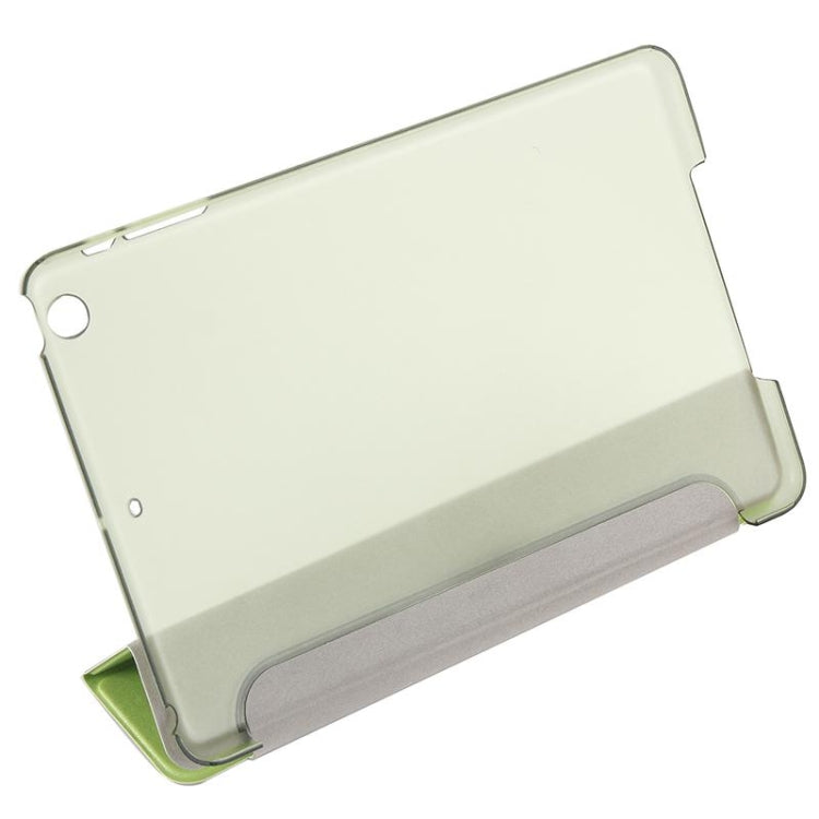 Silk Texture Horizontal Flip Leather Case with Three-Folding Holder for iPad mini 4