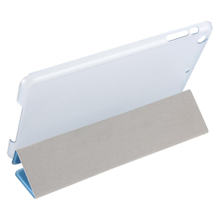 Silk Texture Horizontal Flip Leather Case with Three-Folding Holder for iPad mini 4
