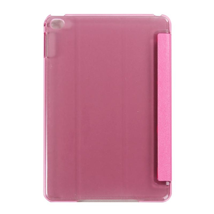 Silk Texture Horizontal Flip Leather Case with Three-Folding Holder for iPad mini 4