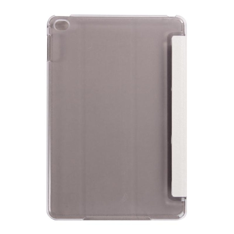 Silk Texture Horizontal Flip Leather Case with Three-Folding Holder for iPad mini 4