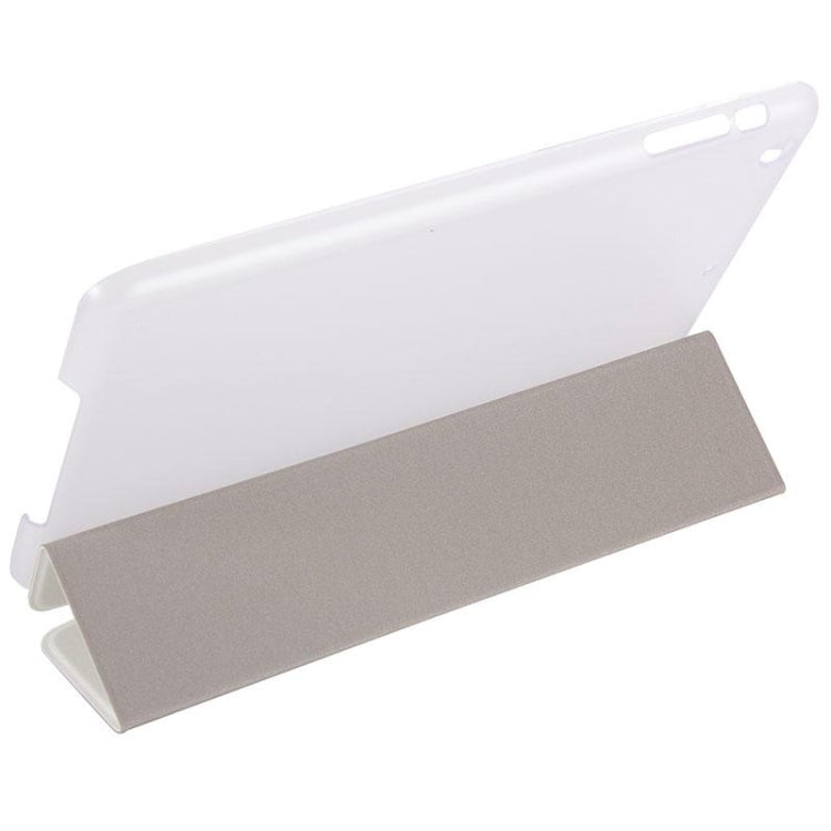 Silk Texture Horizontal Flip Leather Case with Three-Folding Holder for iPad mini 4