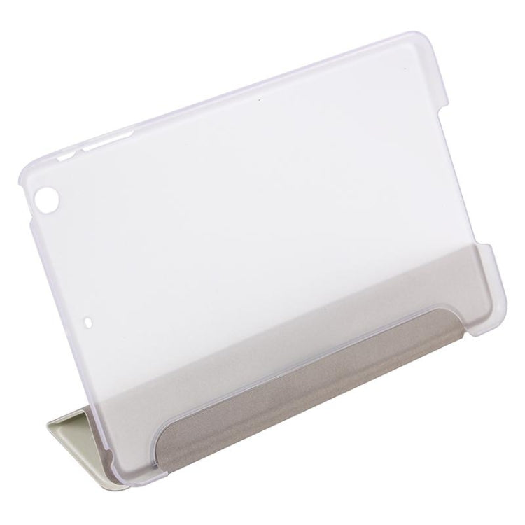 Silk Texture Horizontal Flip Leather Case with Three-Folding Holder for iPad mini 4