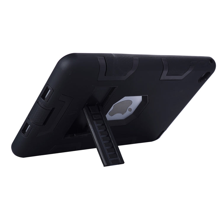 Separable Shock-resistant Double Colored TPU + PC Combination Case with Holder for iPad mini 4