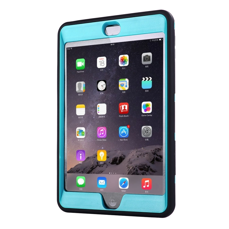 Separable Shock-resistant Double Colored TPU + PC Combination Case with Holder for iPad mini 4