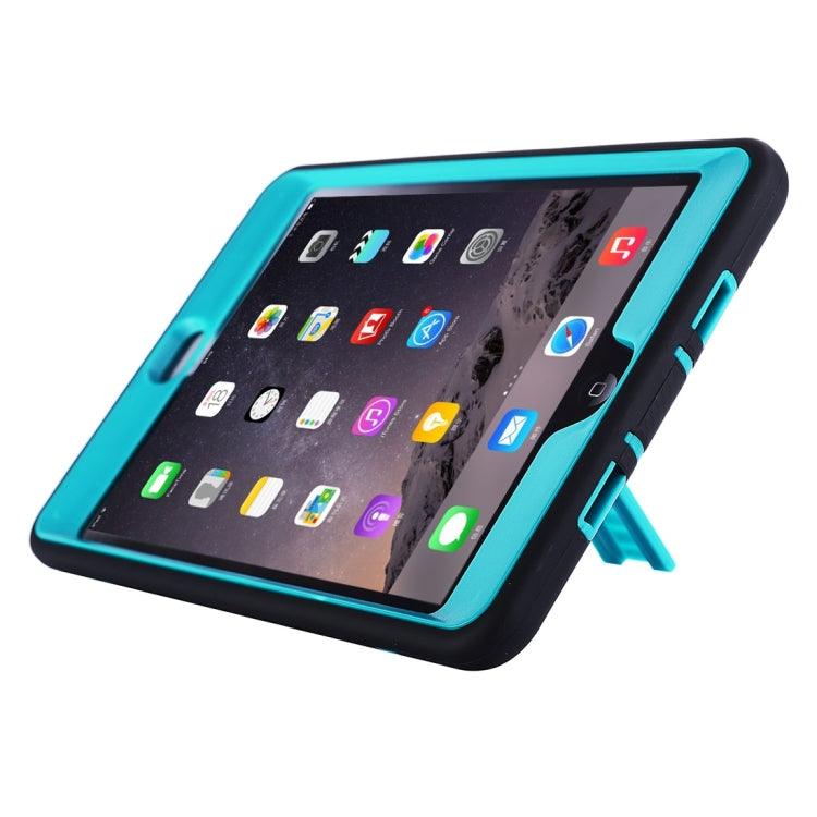 Separable Shock-resistant Double Colored TPU + PC Combination Case with Holder for iPad mini 4