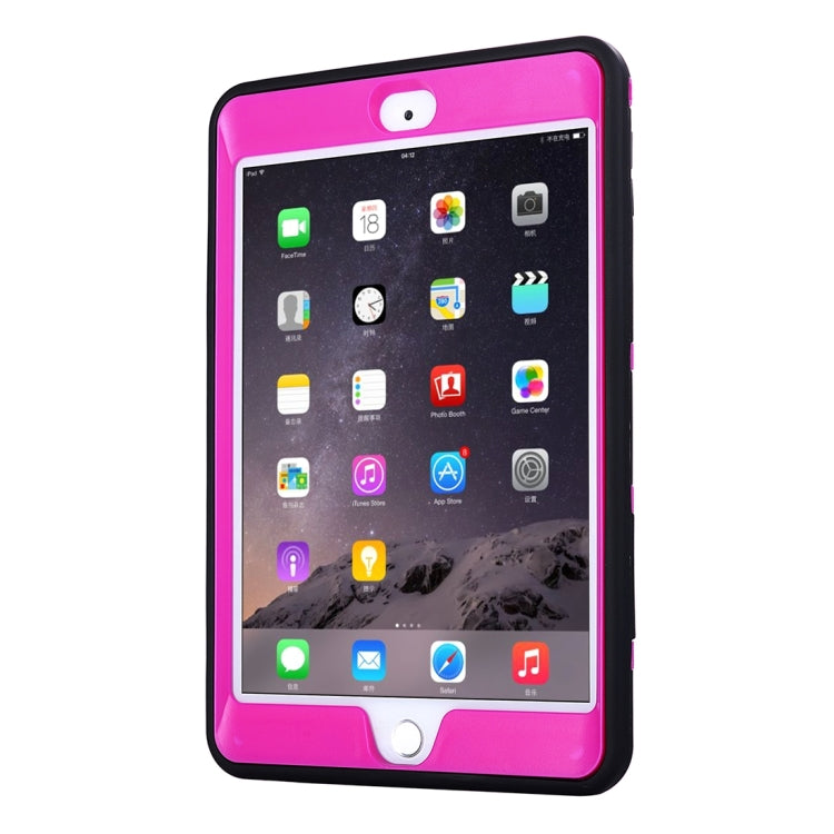 Separable Shock-resistant Double Colored TPU + PC Combination Case with Holder for iPad mini 4